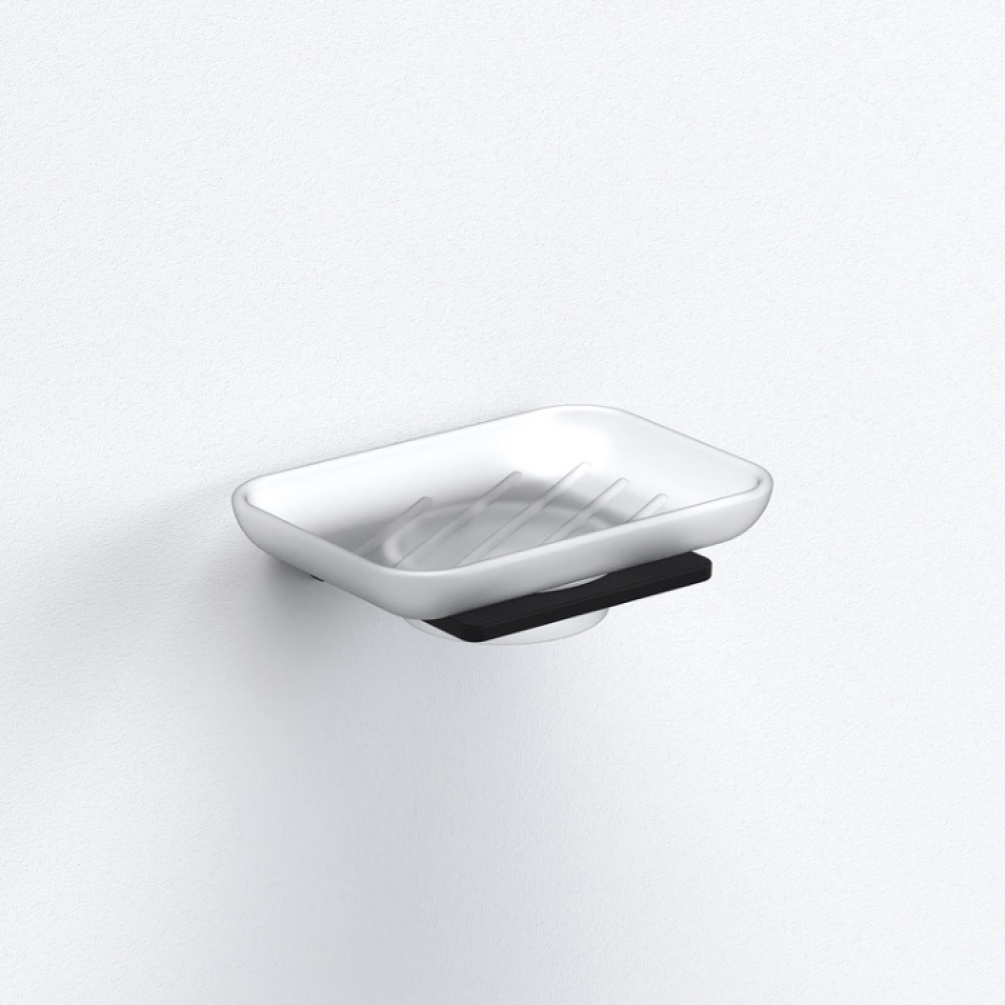 Close up product image of the Origins Living S6 Black Soap Dish